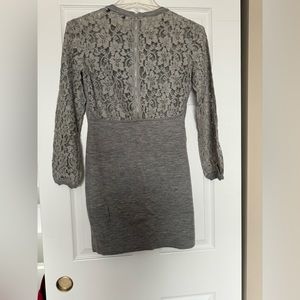 Lace back and sleeves